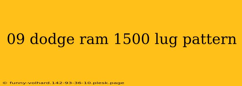 09 dodge ram 1500 lug pattern