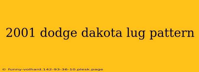 2001 dodge dakota lug pattern