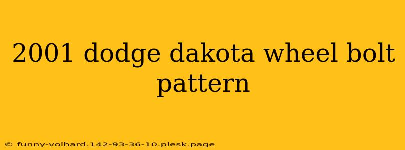 2001 dodge dakota wheel bolt pattern