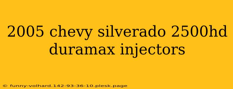 2005 chevy silverado 2500hd duramax injectors