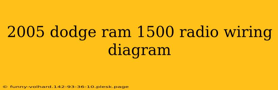 2005 dodge ram 1500 radio wiring diagram