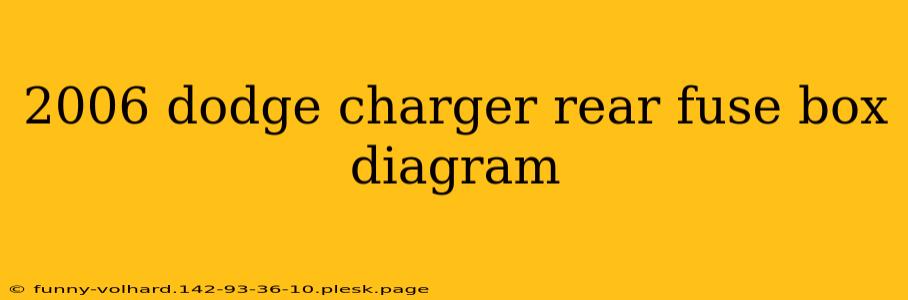 2006 dodge charger rear fuse box diagram