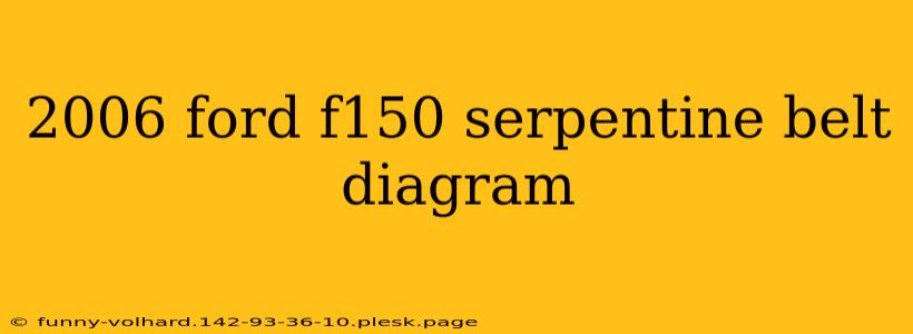 2006 ford f150 serpentine belt diagram