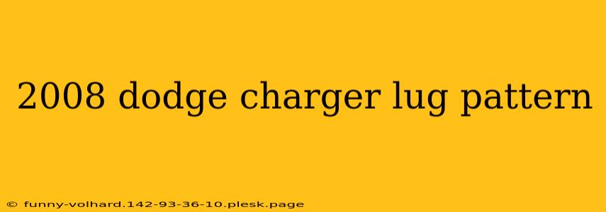 2008 dodge charger lug pattern