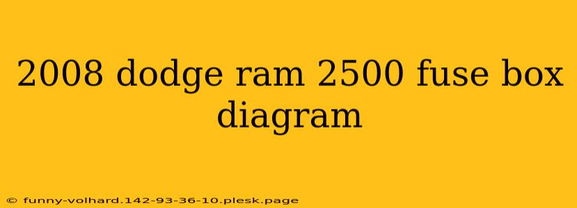 2008 dodge ram 2500 fuse box diagram