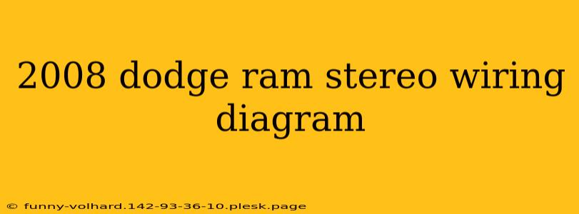 2008 dodge ram stereo wiring diagram