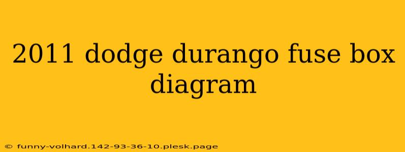 2011 dodge durango fuse box diagram