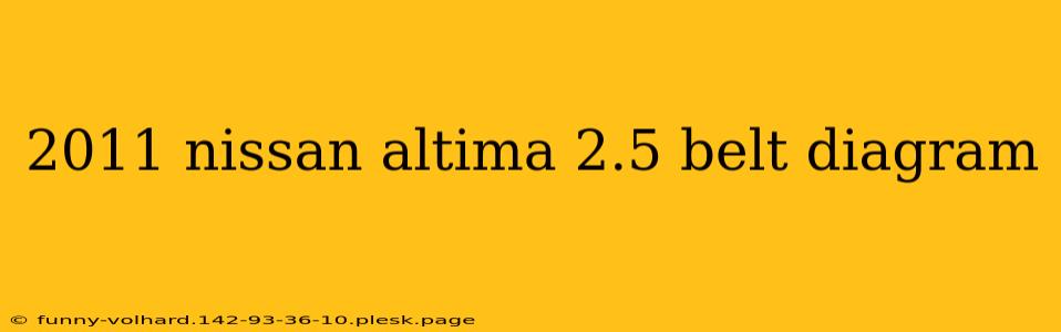 2011 nissan altima 2.5 belt diagram