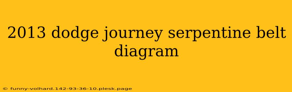 2013 dodge journey serpentine belt diagram