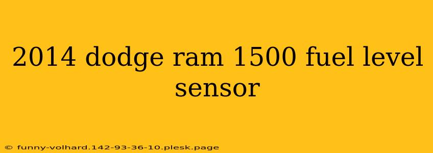 2014 dodge ram 1500 fuel level sensor