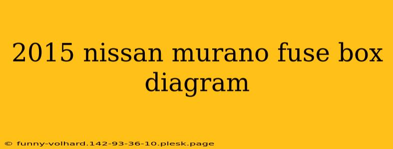 2015 nissan murano fuse box diagram