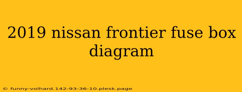 2019 nissan frontier fuse box diagram