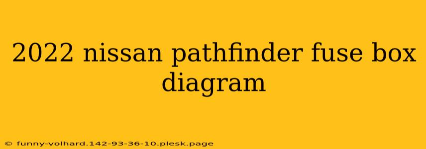 2022 nissan pathfinder fuse box diagram