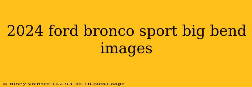 2024 ford bronco sport big bend images