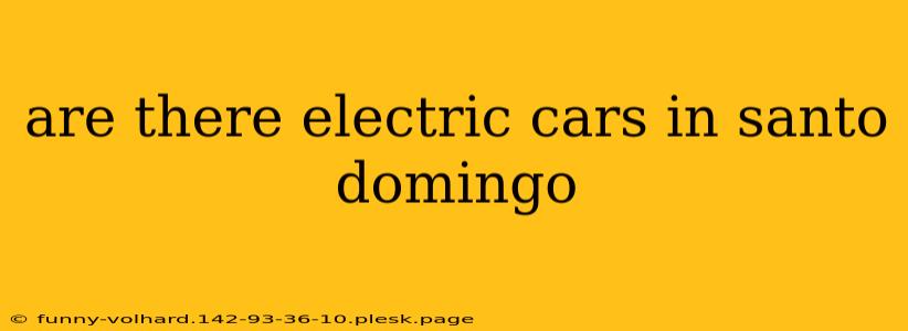 are there electric cars in santo domingo