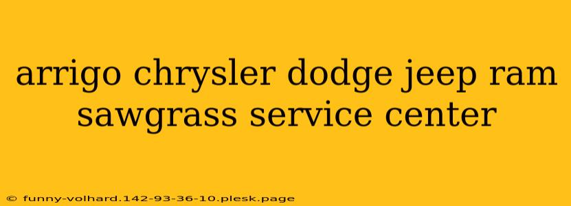 arrigo chrysler dodge jeep ram sawgrass service center