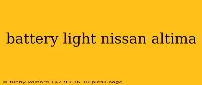 battery light nissan altima