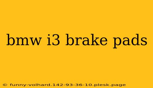 bmw i3 brake pads