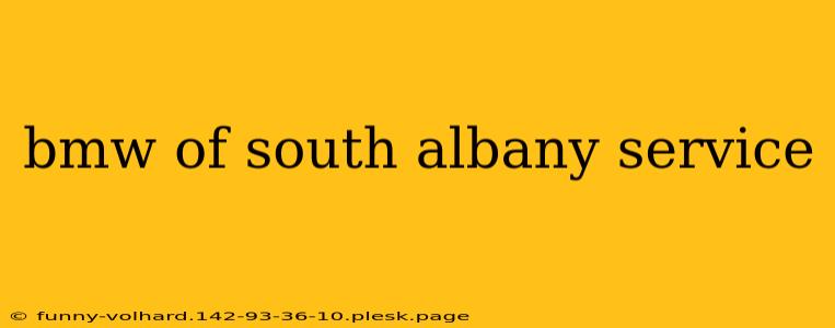 bmw of south albany service