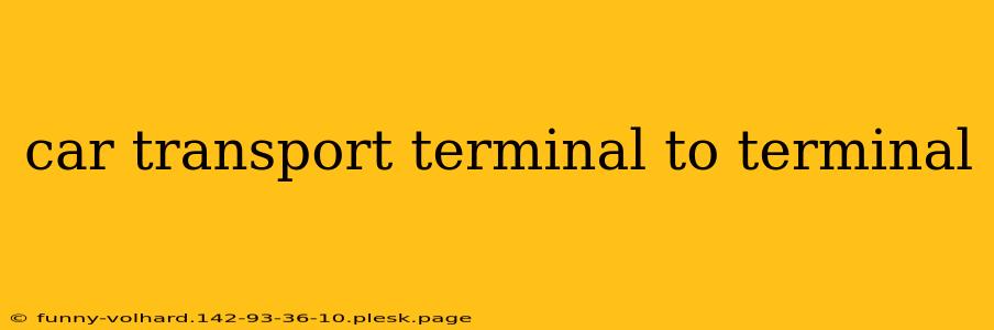 car transport terminal to terminal