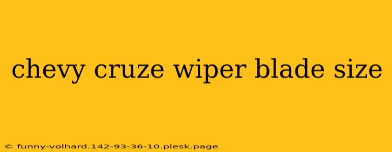 chevy cruze wiper blade size