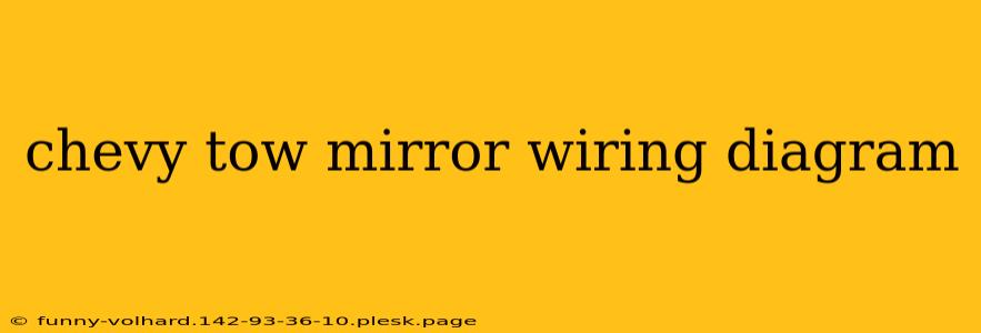 chevy tow mirror wiring diagram