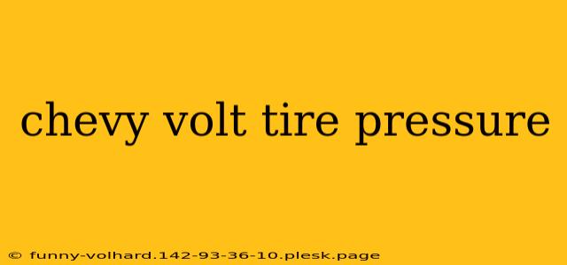 chevy volt tire pressure