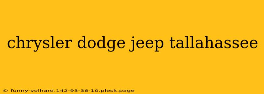 chrysler dodge jeep tallahassee