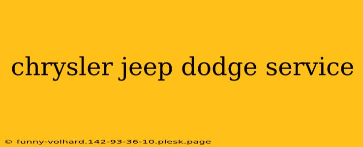 chrysler jeep dodge service