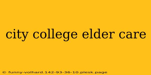 city college elder care