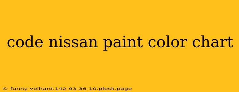 code nissan paint color chart