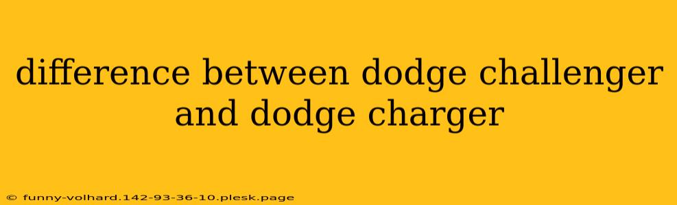 difference between dodge challenger and dodge charger