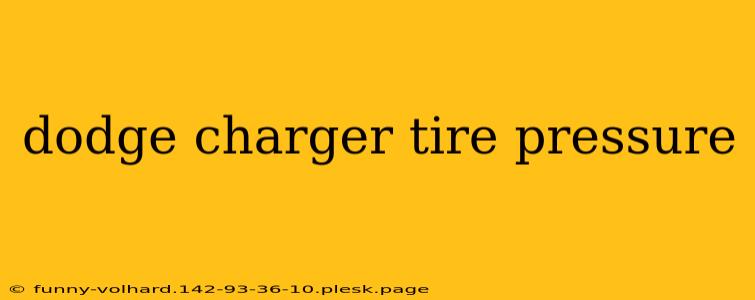 dodge charger tire pressure