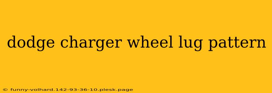 dodge charger wheel lug pattern