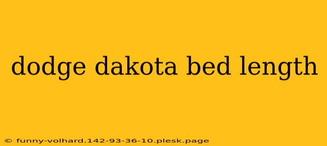 dodge dakota bed length