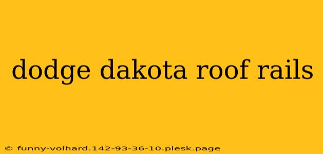 dodge dakota roof rails