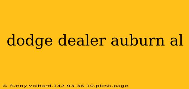 dodge dealer auburn al