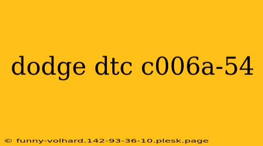 dodge dtc c006a-54