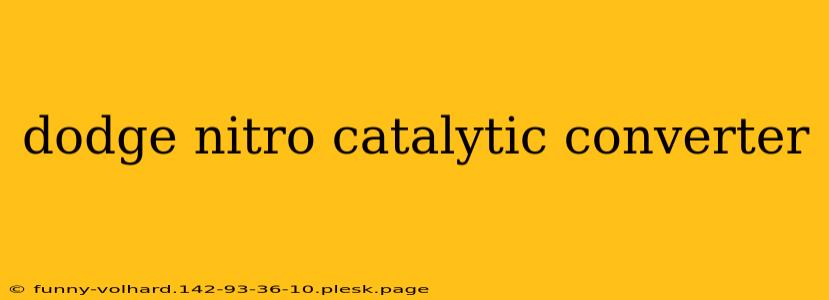 dodge nitro catalytic converter