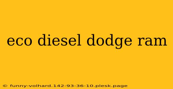 eco diesel dodge ram