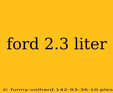 ford 2.3 liter