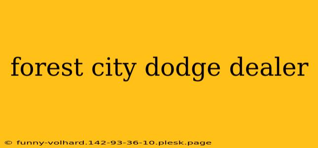 forest city dodge dealer