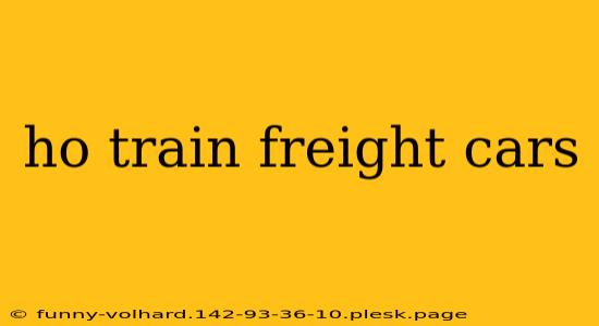 ho train freight cars