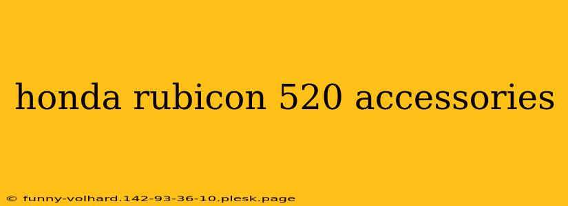 honda rubicon 520 accessories