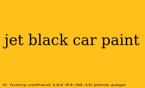 jet black car paint