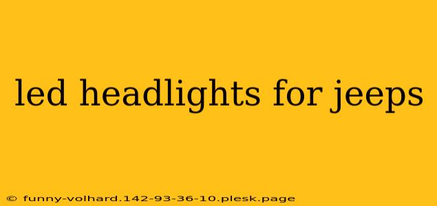 led headlights for jeeps