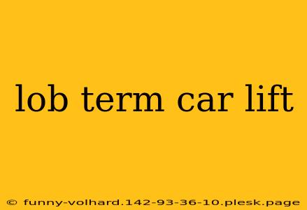 lob term car lift