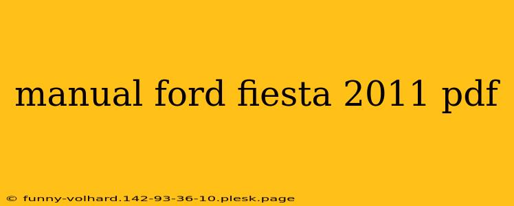 manual ford fiesta 2011 pdf