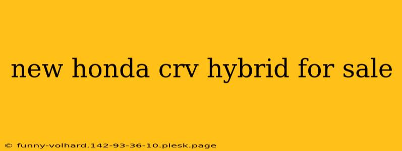 new honda crv hybrid for sale