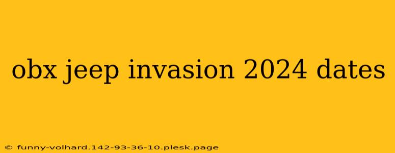 obx jeep invasion 2024 dates